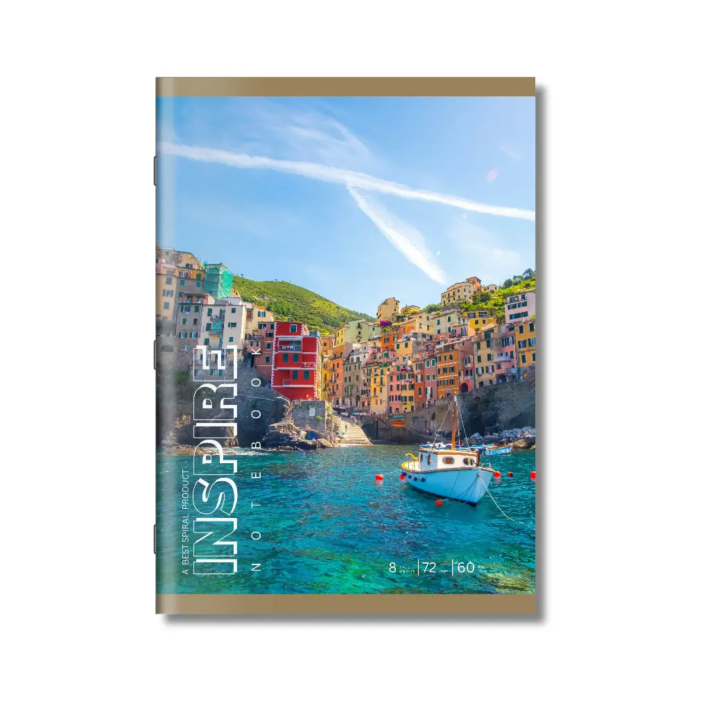Inspire | Soft Bound | A4 Note Book | Single Line | 72 Pages
