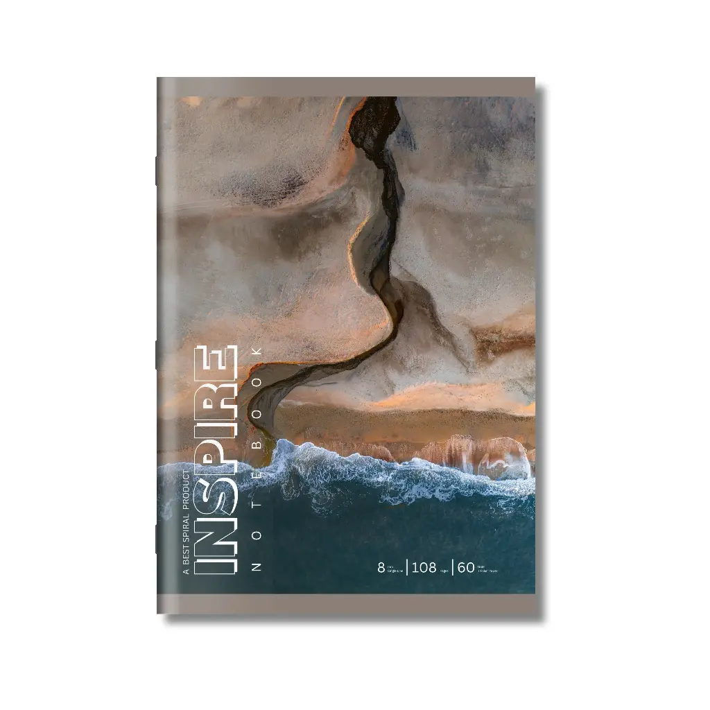 Inspire | Soft Bound | A4 Note Book | Single Line | 108 Pages