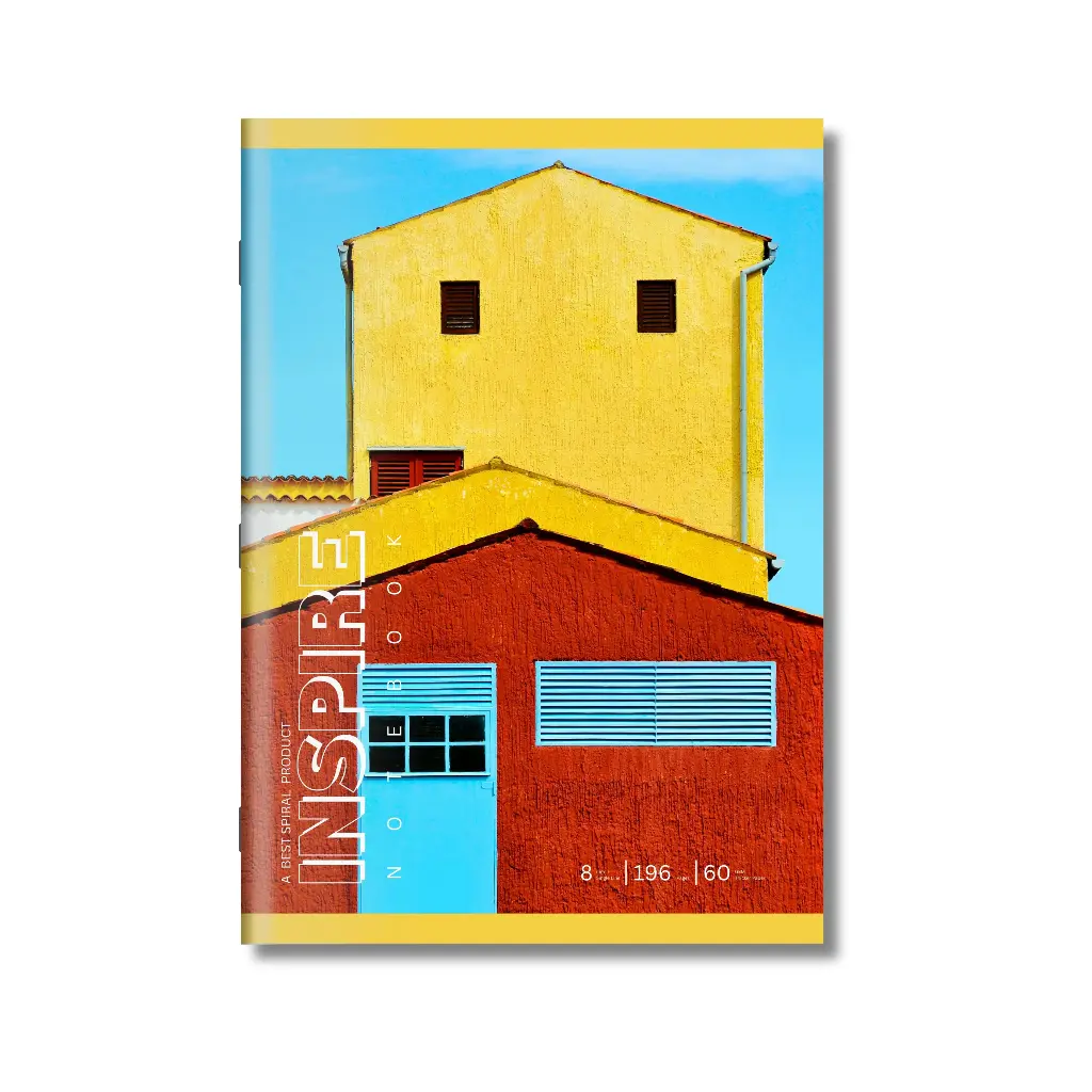 Inspire | Soft Bound | A4 Note Book | Single Line | 196 Pages
