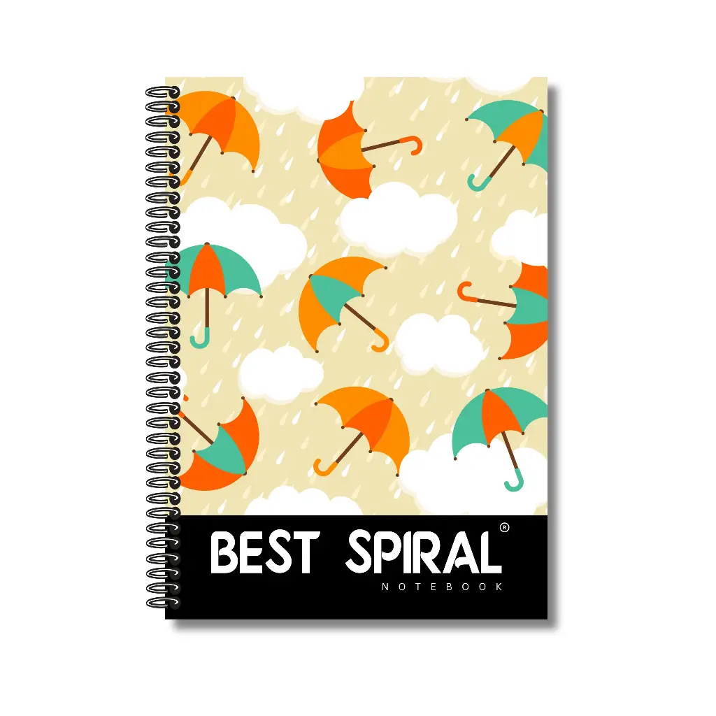 Best Spiral Notebook - Pack of 1 | Single Line | 200 Pages | A4-29.7cm x 21.0cm  