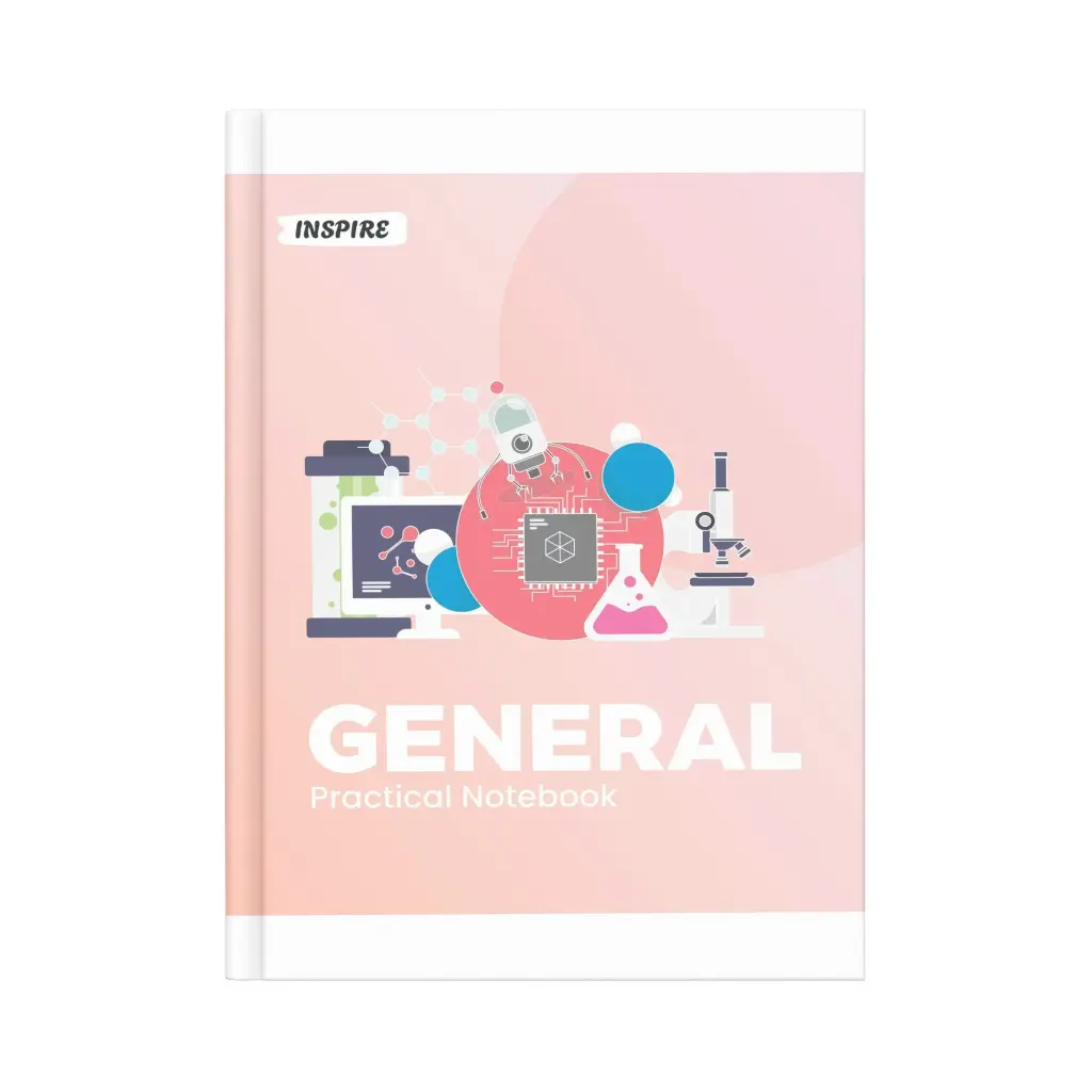 Inspire Hard Bound | General Practical Book For Students | 21.5 Cm X 26.5 Cm | 1 Ruled / 1 Plain | 100 Pages
