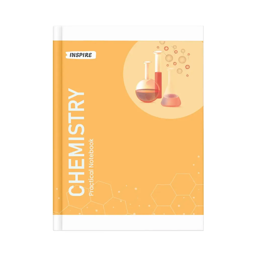 Inspire Hard Bound | Chemistry Practical Book For Students | 21.5 Cm X 26.5 Cm | 1 Ruled / 1 Plain | 100 Pages