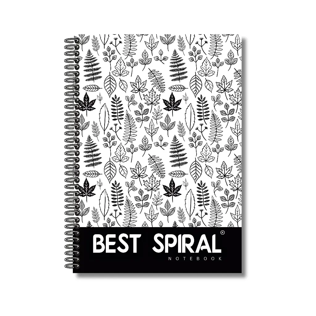 Best Spiral Notebook - Pack of 1 | Plain Pages | 200 Pages | A4-29.7cm x 21.0cm