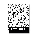 Best Spiral Notebook - Pack of 1 | Plain Pages | 200 Pages | A4-29.7cm x 21.0cm