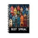 Best Spiral Notebook - Pack of 1 | Single Line | 300 Pages | A4-29.7cm x 21.0cm