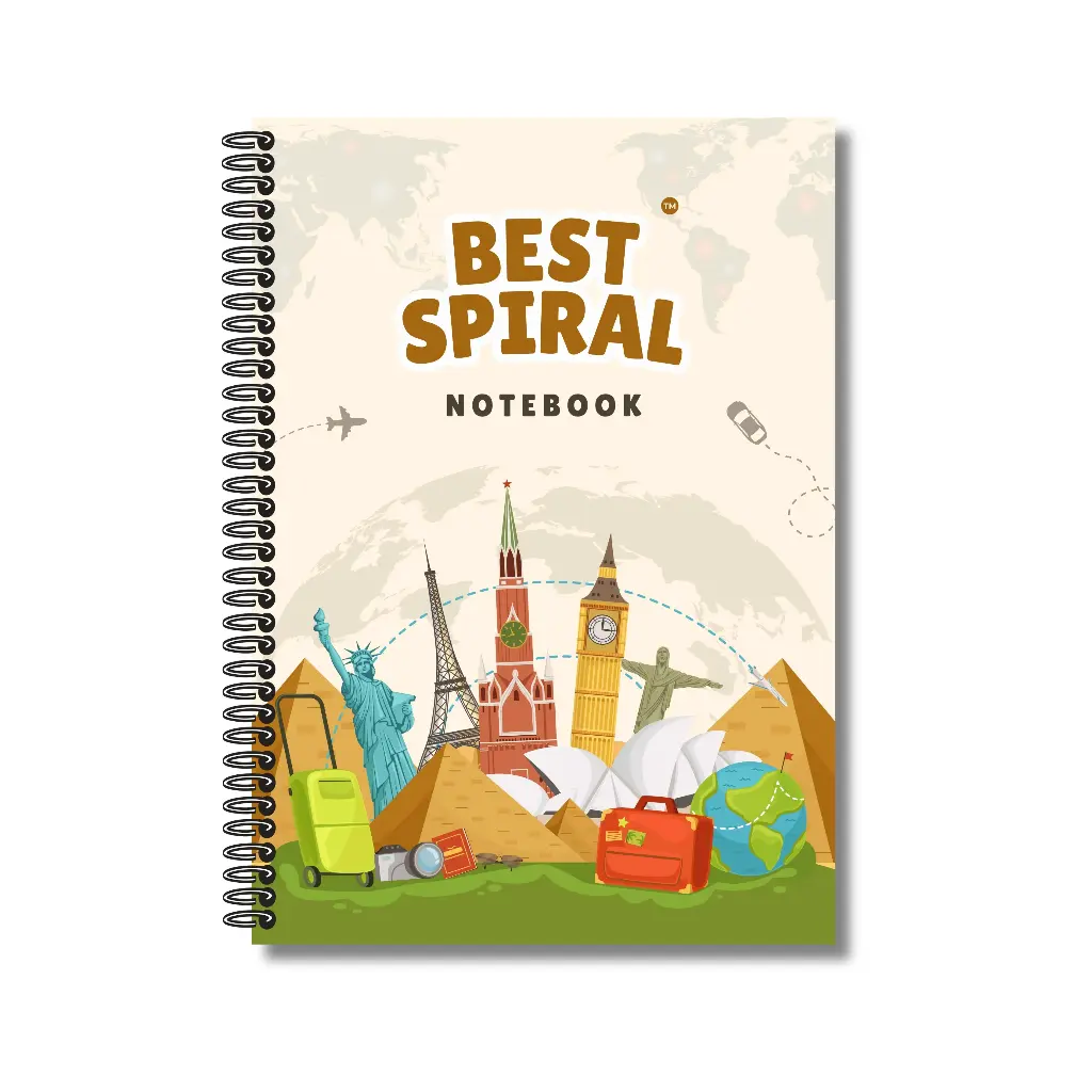 Best Spiral Notebook - Pack of 1 | Single Line | 400 Pages | A4-29.7cm x 21.0cm
