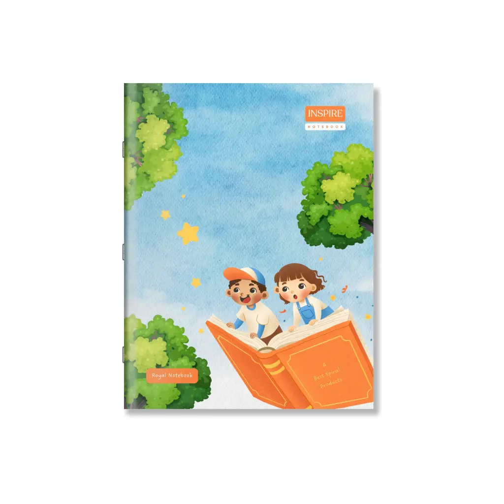 Inspire Notebook - King Size (24 cm x 18 cm), Practical Ruled, 172 Pages, Soft Cover - Pack of 1