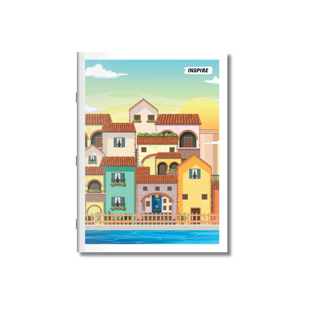 Inspire Notebook - King Size (24 cm x 18 cm), Square Ruled, 172 Pages, Soft Cover - Pack of 1