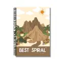 Best Spiral Notebook - Pack of 1 | Plain Pages | 600 Pages | A4-29.7cm x 21.0cm 