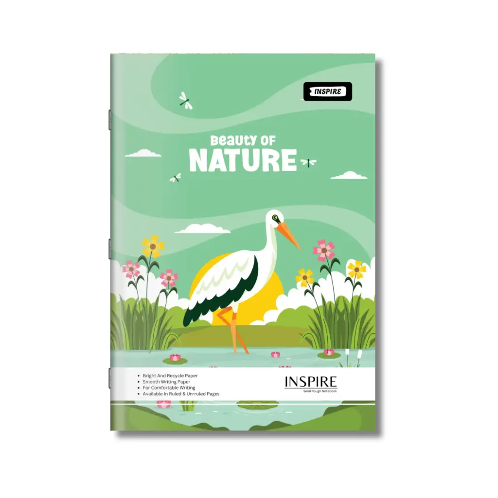 Inspire | Semi Rough | 324 Pages | Soft Bound | A4 Note Book | Single Line