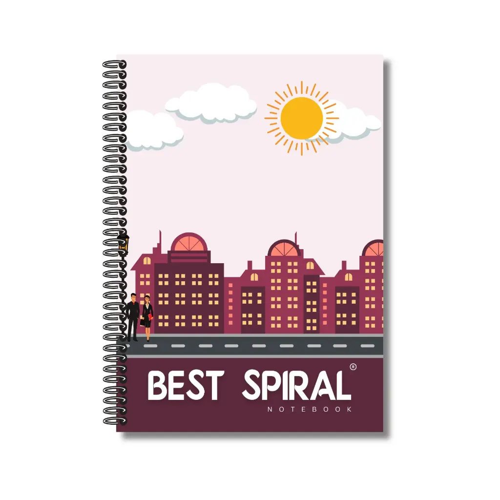 Best Spiral Notebook - Pack of 1 | Plain Pages | 400 Pages | A4-29.7cm x 21.0cm