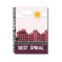 Best Spiral Notebook - Pack of 1 | Plain Pages | 400 Pages | A4-29.7cm x 21.0cm