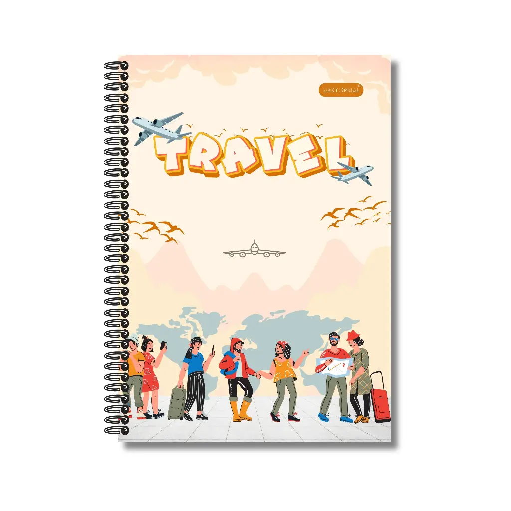 Best Spiral Notebook - Pack of 1 | Plain Pages | 500 Pages | A4-29.7cm x 21.0cm