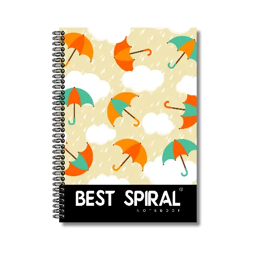 Best Spiral Notebook - Pack of 1 | Single Line | 200 Pages | A4-29.7cm x 21.0cm  
