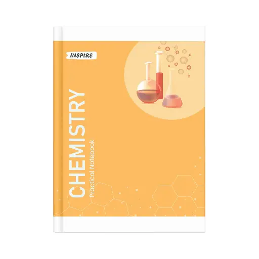 Inspire Hard Bound | Chemistry Practical Book For Students | 21.5 Cm X 26.5 Cm | 1 Ruled / 1 Plain | 100 Pages