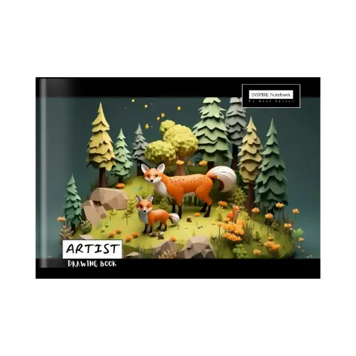 Inspire Drawing Book - Unruled, 24 Pages, 210 mm x 297 mm - Pack Of 1