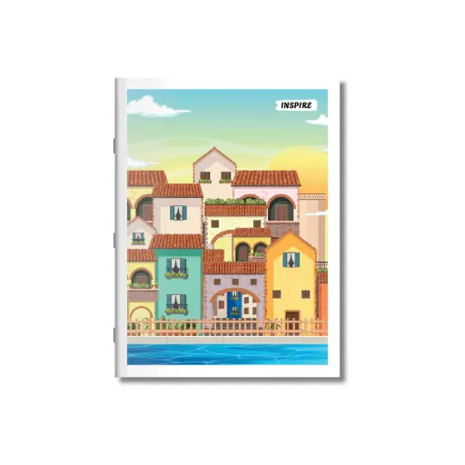 Inspire Notebook - King Size (24 cm x 18 cm), English Ruled, 172 Pages, Soft Cover - Pack of 1