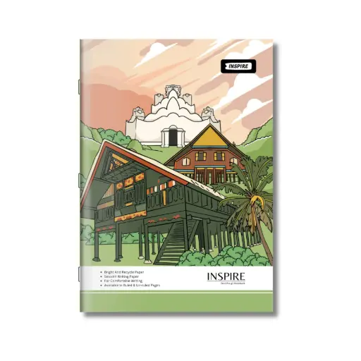 Inspire | Semi Rough | 180 Pages | Soft Bound | A4 Note Book | Single Line